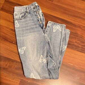 Pacsun Ankle Length Ultra High Rise Butterfly Jeans